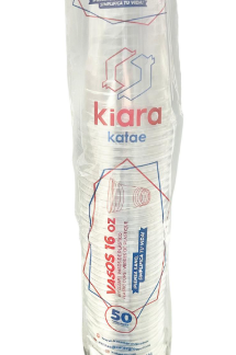716A Vaso 16oz Pet Kiara 20/50 (PT1159)